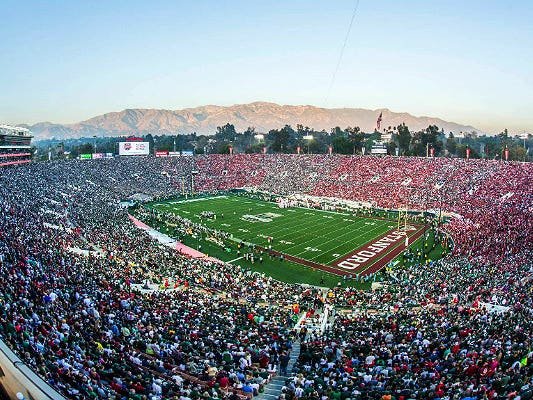 Estádio Rose Bowl, em Pasadena-EUA