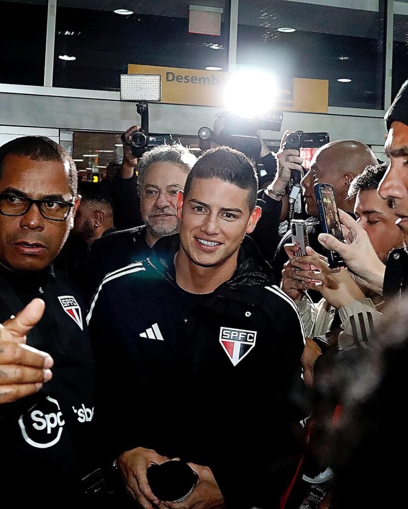 James Rodríguez já está no Brasil para defender o São Paulo - Foto: Divulgação/SPFC