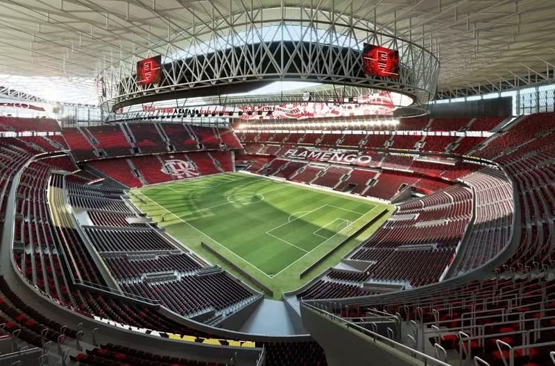 Imagem do projeto do Estádio do Flamengo