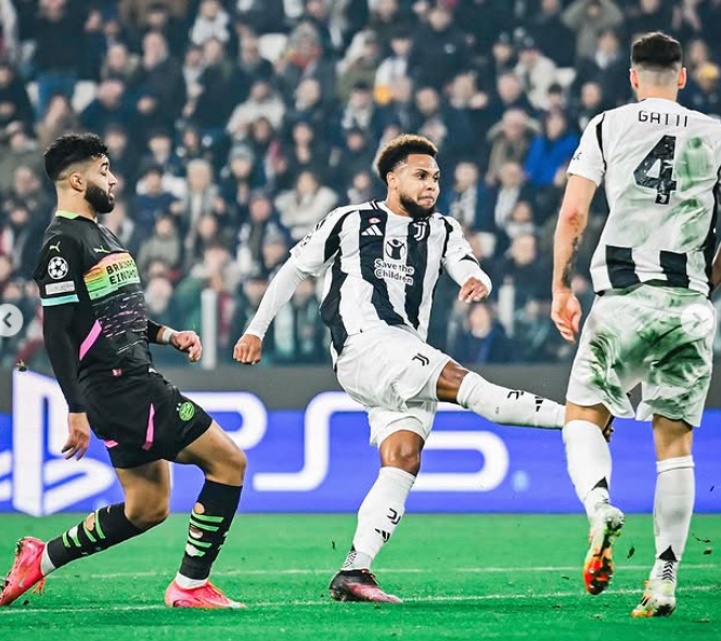 McKennie marca para a Juventus na Champions. Foto: Reprodução / Instagram Juventus