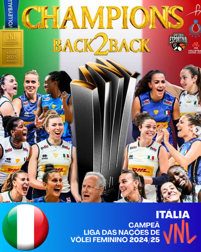 Itália Campeã da VNL