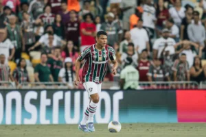Thiago Silva, em ação como Capitão do Fluminense. Foto: Lucas Merçon / Fluminense FC