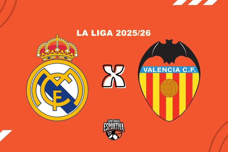 Real Madrid x Valencia em La Liga. Divulgação / Sintonia Esportiva