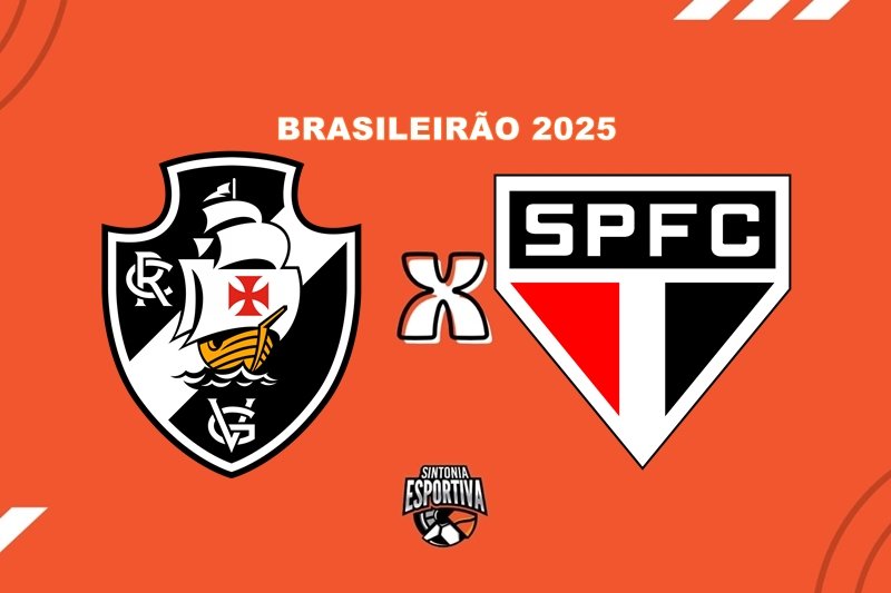 Vasco x São Paulo, pelo Brasileirão. Divulgação / Sintonia Esportiva
