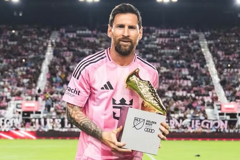 Lionel Messi é chuteira de ouro, artilheiro da MLS em 2025