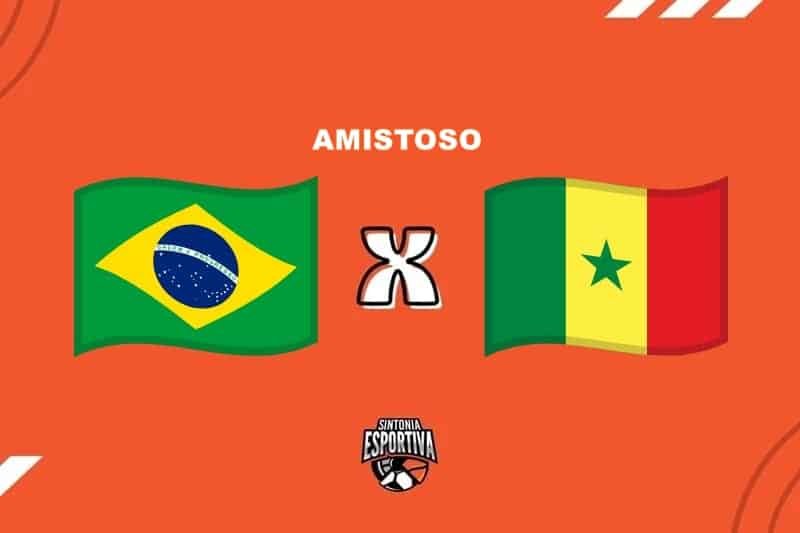Brasil x Senegal em Amistoso. Divulgação / Sintonia Esportiva
