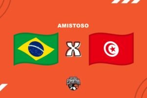 Brasil x Tunísia em Amistoso. Divulgação / Sintonia Esportiva