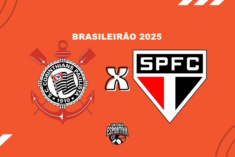 Corinthians x São Paulo pelo Brasileirão. divulgação / Sintonia Esportiva