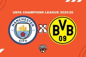 Manchester City x Borussia Dortmund na UEFA Champions League. Divulgação / Sintonia Esportiva