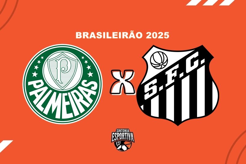 Palmeiras x Santos pelo Brasileirão. Divulgação / Sintonia Esportiva