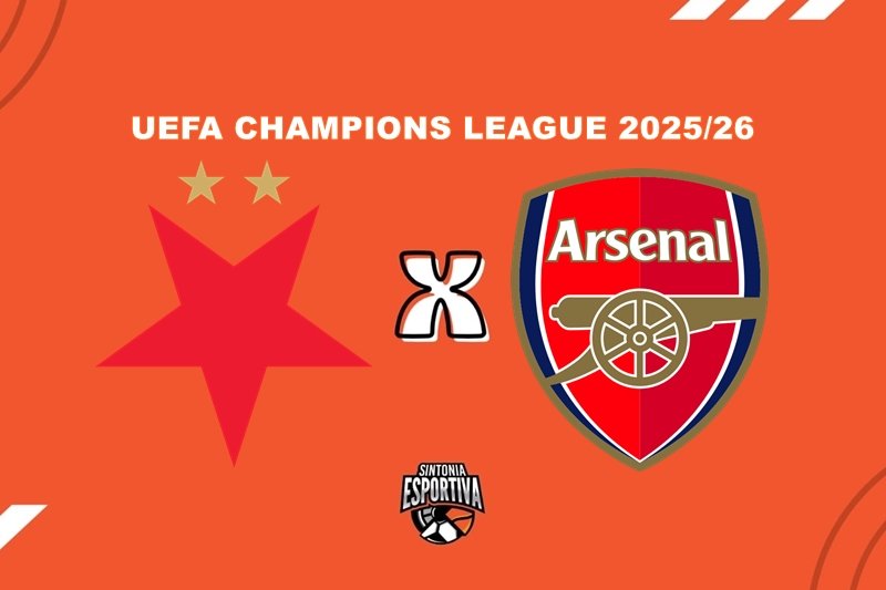 Slavia Praga x Arsenal na UEFA Champions League. Divulgação / Sintonia Esportiva