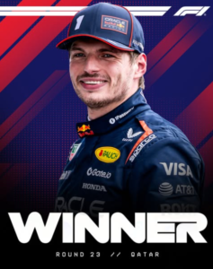 Max Verstappen vence o GP do Catar de F1.