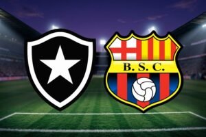 Botafogo x Barcelona-EQU na Libertadores. Imagem: Divulgação / Sintonia Esportiva
