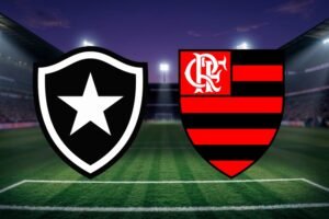Botafogo x Flamengo pelo Brasileirão. Imagem: Divulgação / Sintonia Esportiva
