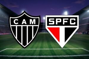 Atlético-MG x São Paulo pelo Brasileirão. Imagem: Divulgação / Sintonia Esportiva