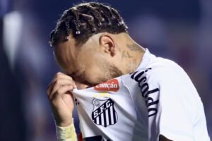 Neymar chora de frustração pelo Santos